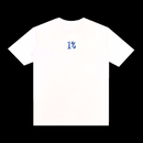 Camiseta Manga curta  (t-shirt) -  1%  BRANCO